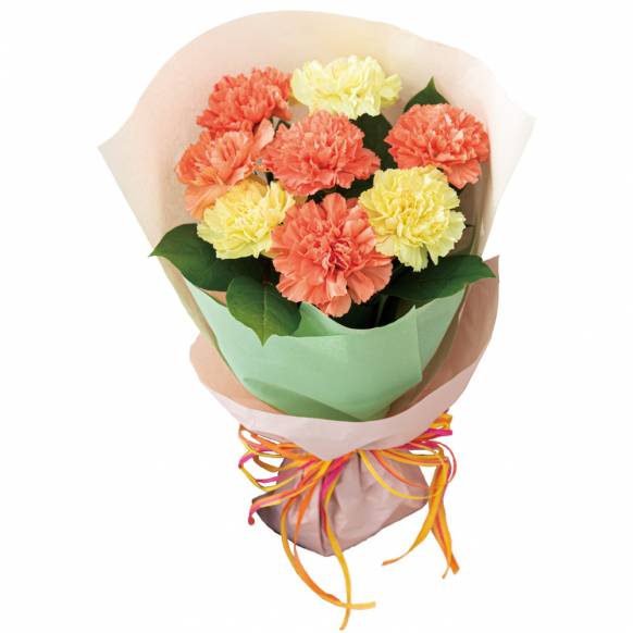 カーネーションの花束（イエロー）